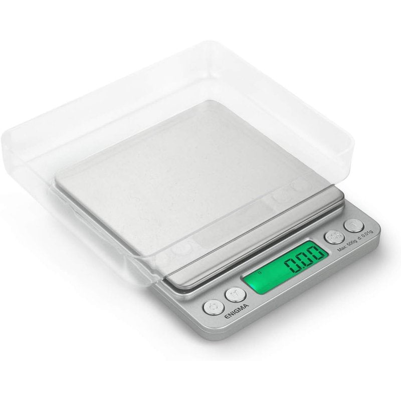 Truweigh Enigma Scale 500g x 0.01g precision digital scale in silver wholesale tw enigma scale 500g x 0.01g retail distribution