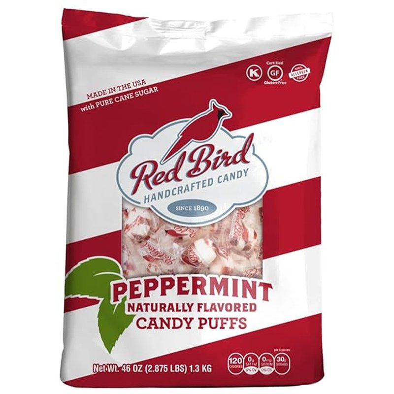 Red Band Peppermint Puffs 46oz (1.3kg) bulk wholesale candy/snack retail distribution