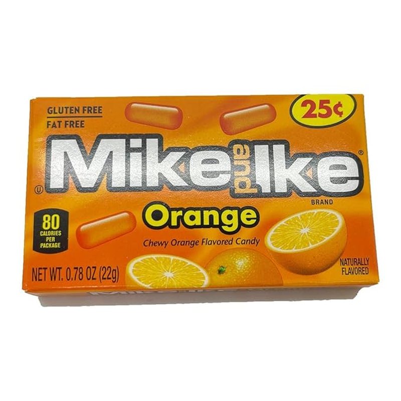 Mike and Ike Orange chewy candy 0.78 oz wholesale candy/snack retail distribution