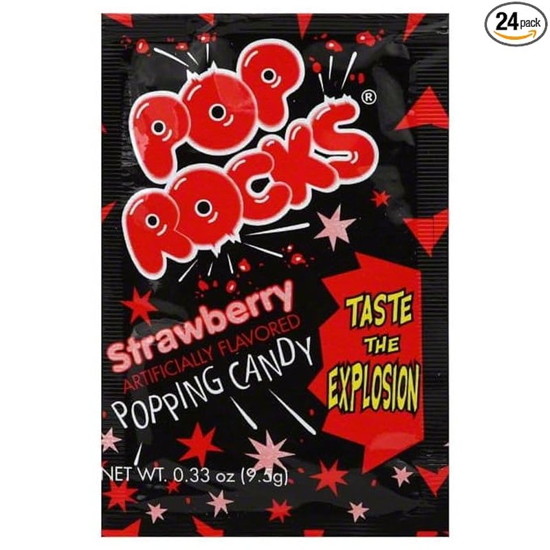 Pop Rocks Strawberry Candy 0.33 oz wholesale candy/snack retail distribution