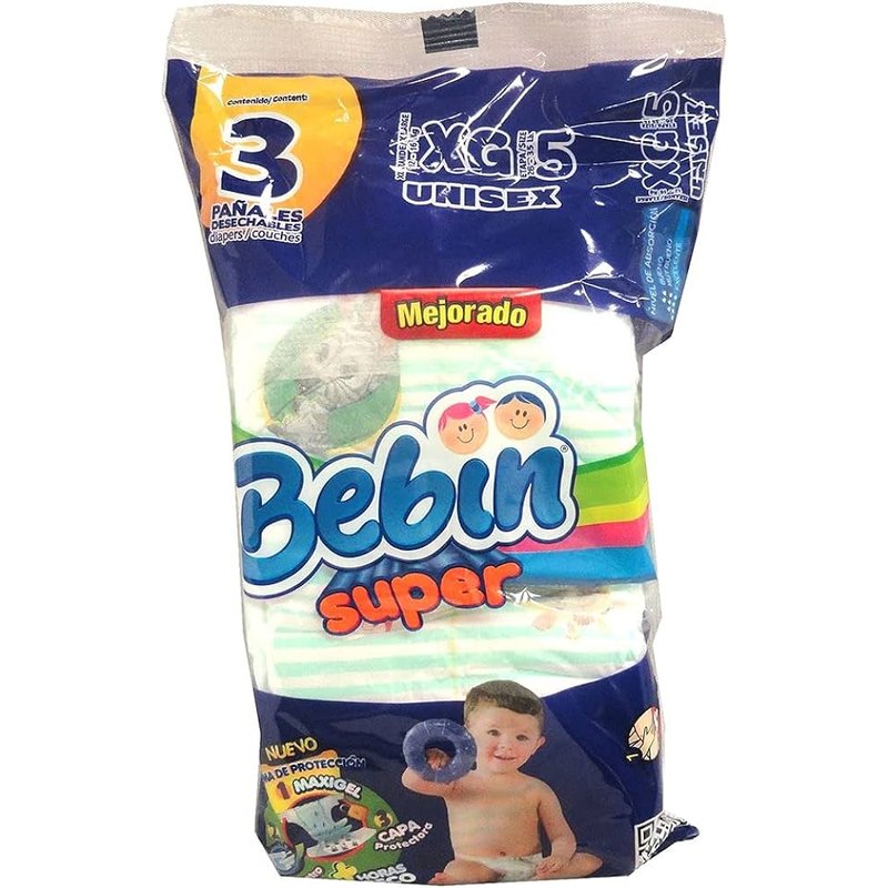 Bebin Diapers 3 Pk wholesale health&beauty retail distribution, soft breathable material, leak-proof design