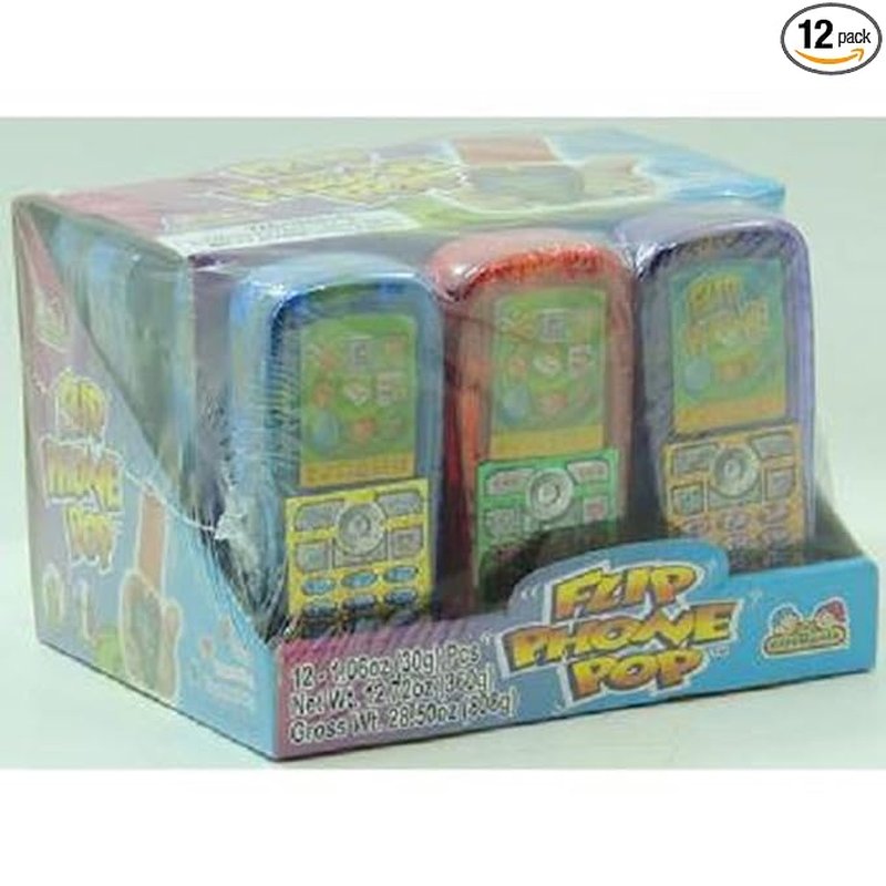 Southland Distribution Flip Phone Pop 12 Count wholesale candy/snack retail distribution