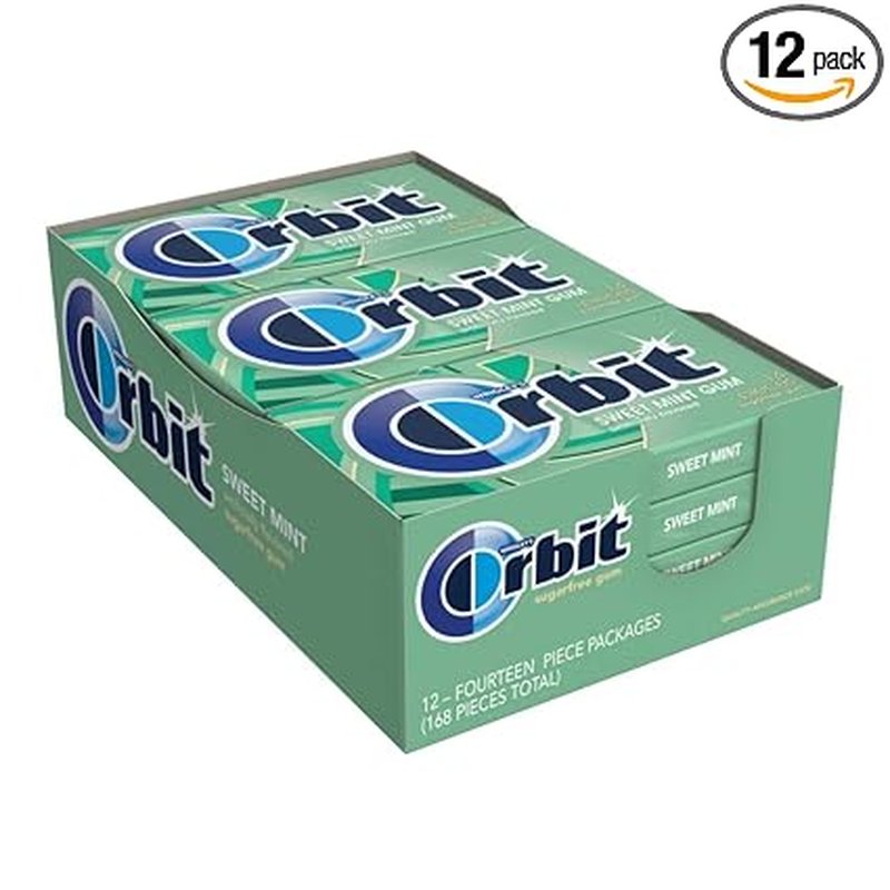 Orbit Sweet Mint Gum 14 Piece Pack wholesale candy/snack retail distribution