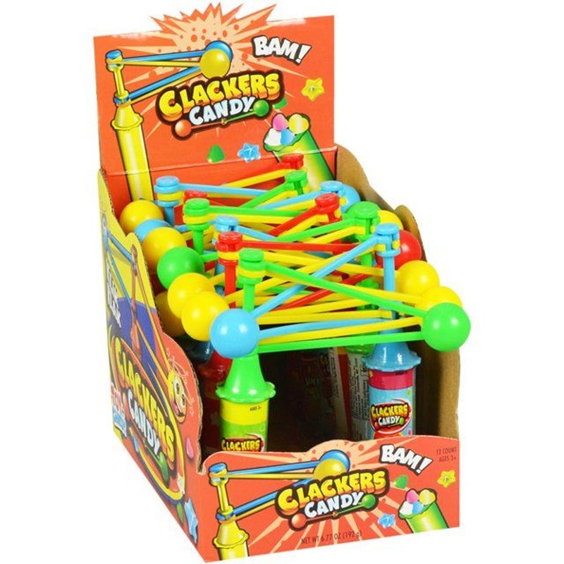 Clackers Toy & Candy 12 Count wholesale candy/snack retail distribution
