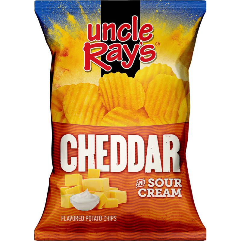 Uncle Ray's Cheddar Potato Chips 4.5 oz bag wholesale candy/snack retail distribution