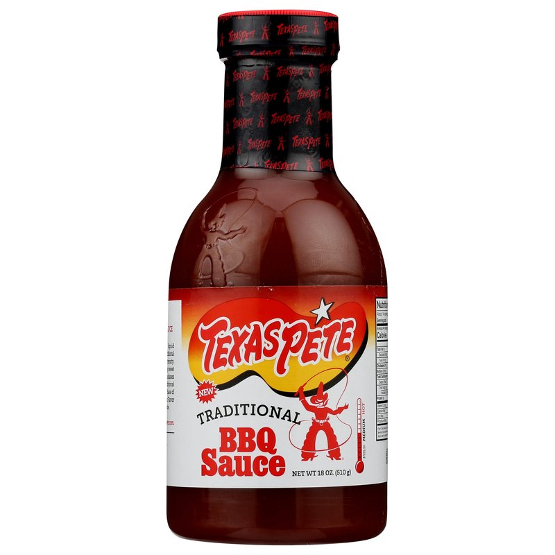 Texas Pete Traditional BBQ Sauce 18 Ounces pack of 6 wholesale grocery retail distribution