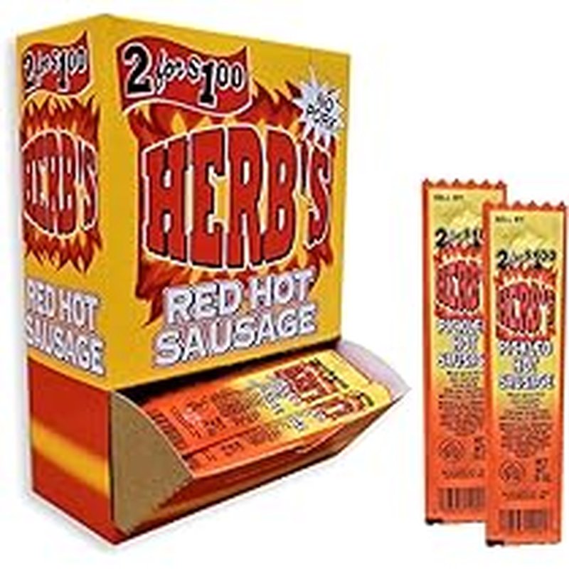 Hannah's Red Hot TNT spicy pickled sausages 24 count wholesale candy/snack retail distribution