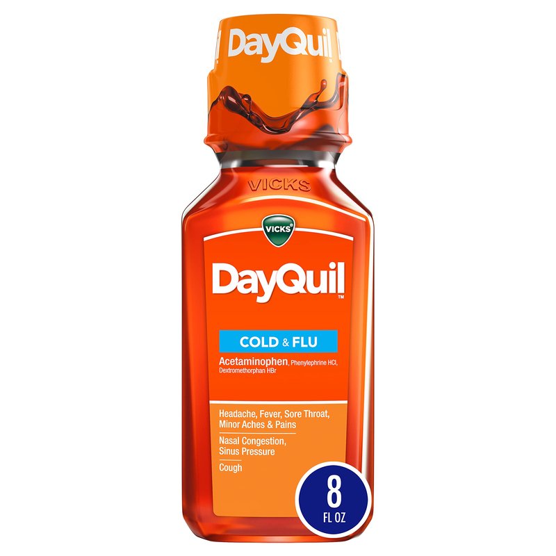 Vicks DayQuil Cold & Flu Relief Liquid 8 oz wholesale health&beauty retail distribution