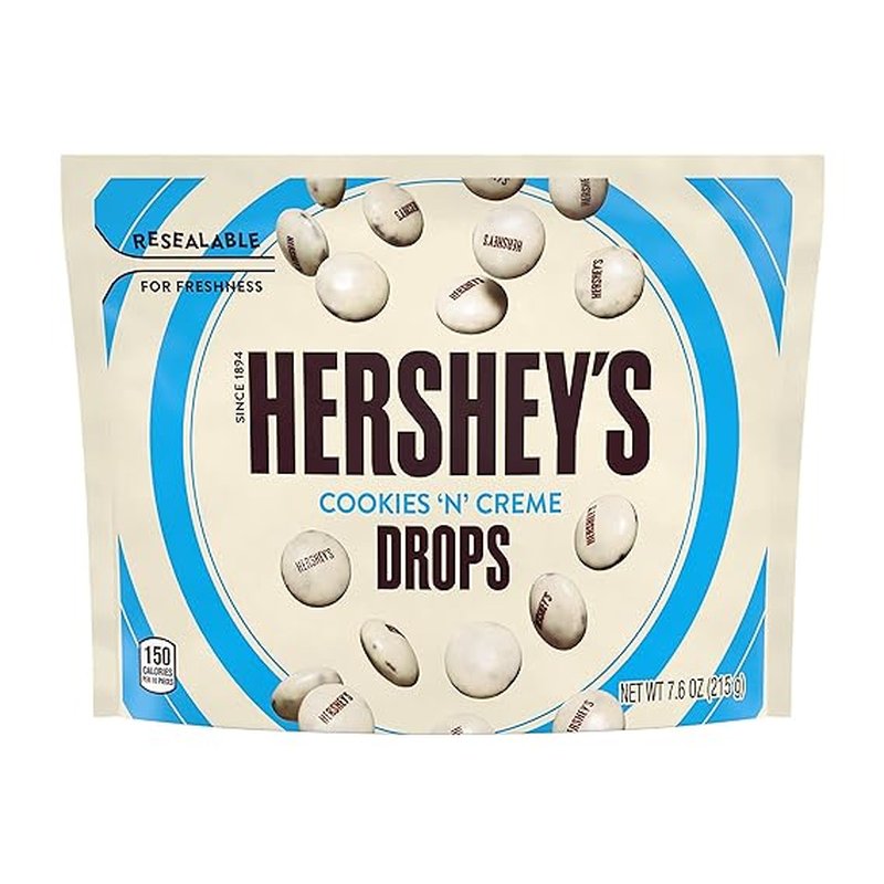 Hershey Cookies 'N' Creme Drops 7.06 Oz Bag wholesale candy/snack retail distribution