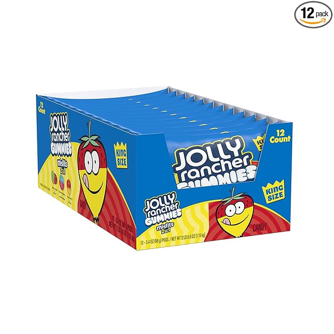 Jolly Rancher Gummies Misfits Kg 3.4 Oz / 12 Ct