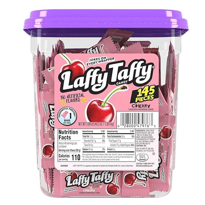Laffy Taffy Cherry 145 Ct wholesale candy/snack retail distribution