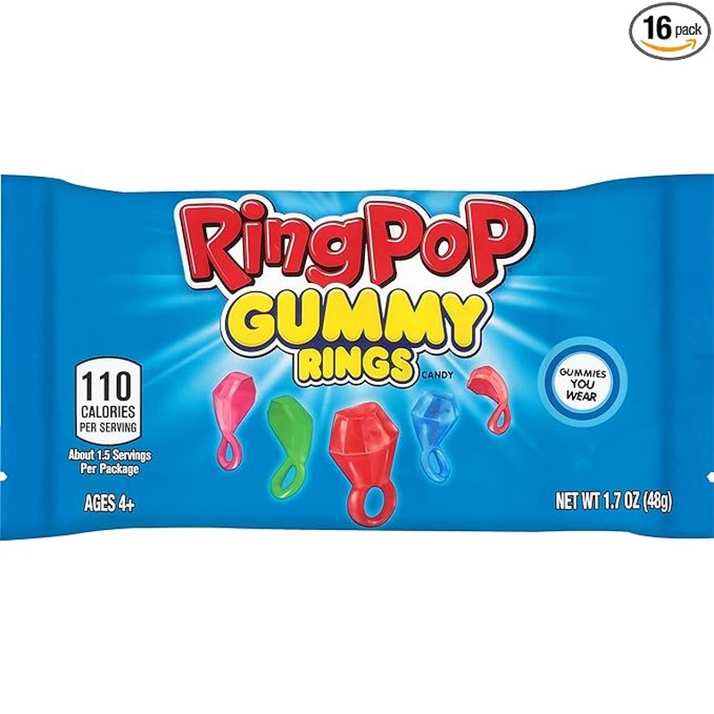 Ring Pop Gummies Rings 5 Oz edible accessory wholesale candy/snack retail distribution