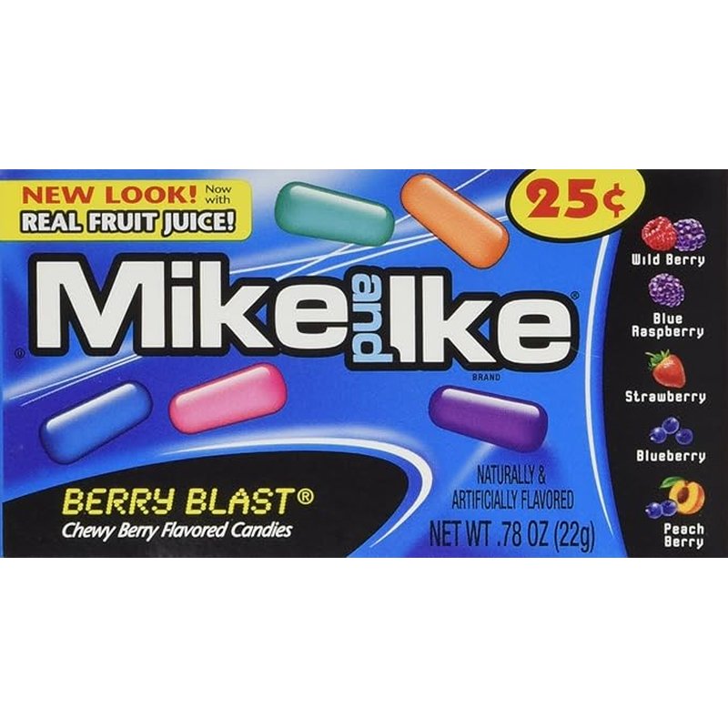 Mike and Ike Berry Blast Candy 0.78 oz pouches wholesale candy/snack retail distribution