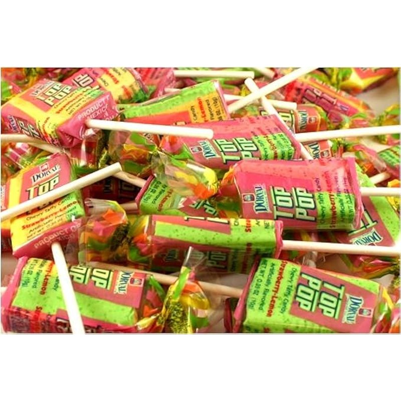 Top Pops Strawberry/Lemon 48 Ct wholesale candy/snack retail distribution
