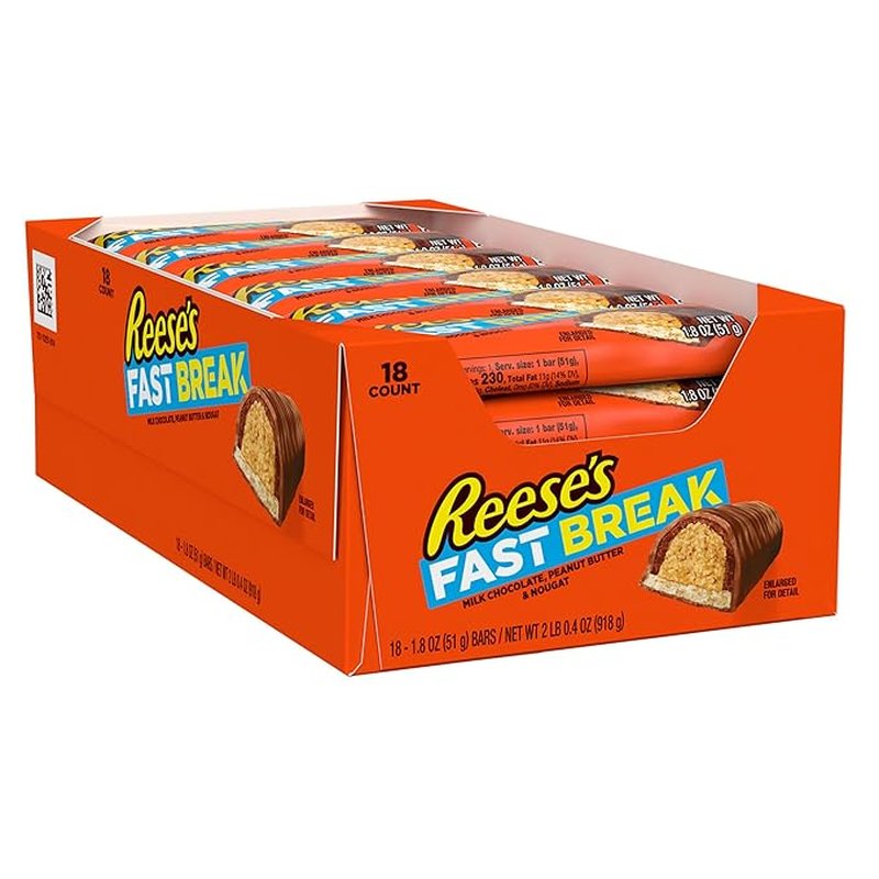 Hershey's Reese's Fast Break 18 Count wholesale candy/snack retail distribution