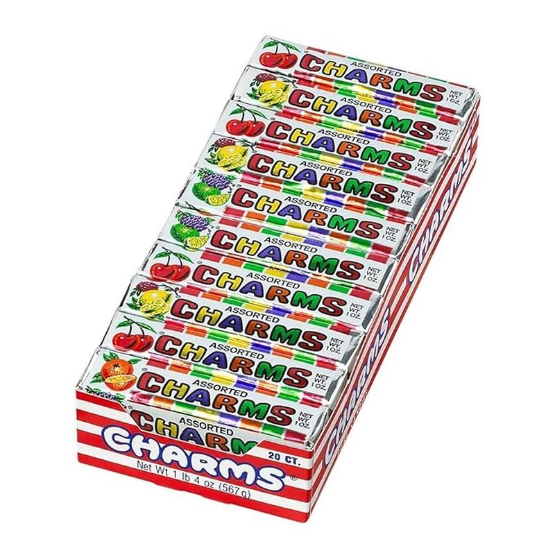 Charms Assorted Pops 20 Count wholesale candy/snack retail distribution