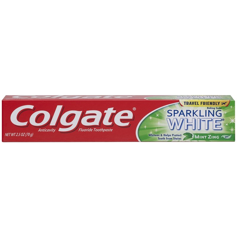 Colgate Sparkling White Gel Toothpaste Mint Zing 2.5 oz wholesale health&beauty retail distribution