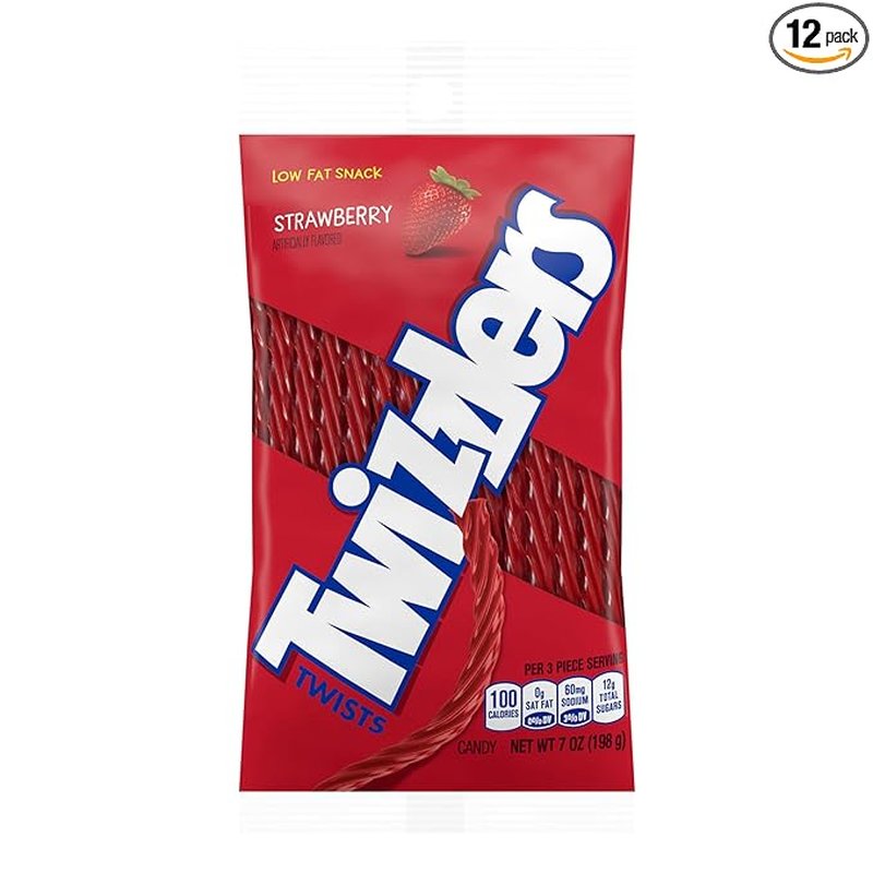 Twizzlers Strawberry Twists 7 oz Bag wholesale candy/snack retail distribution