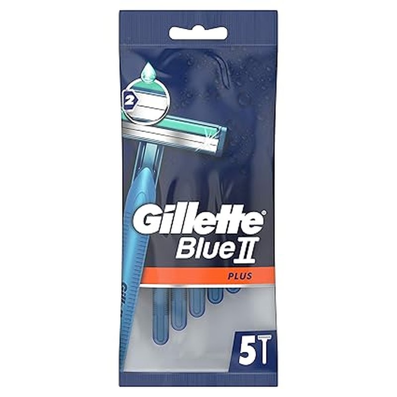 Gillette Blue II Disposable Razor Blade Twin Blade Comfort 300g Pack wholesale gillette blue2 razors 12-2ct retail distribution