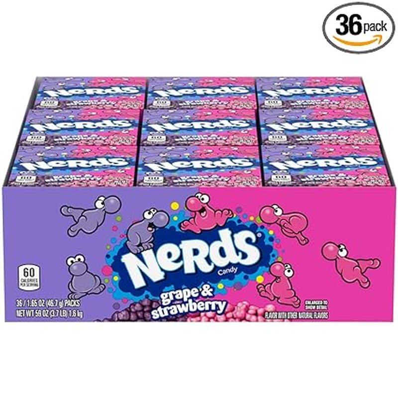 Nerds Grape & Strawberry Candy 36 Count wholesale candy/snack retail distribution