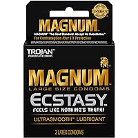 Trojan Magnum Ribbed (Black) (501056) 3 Pk / 6 Ct