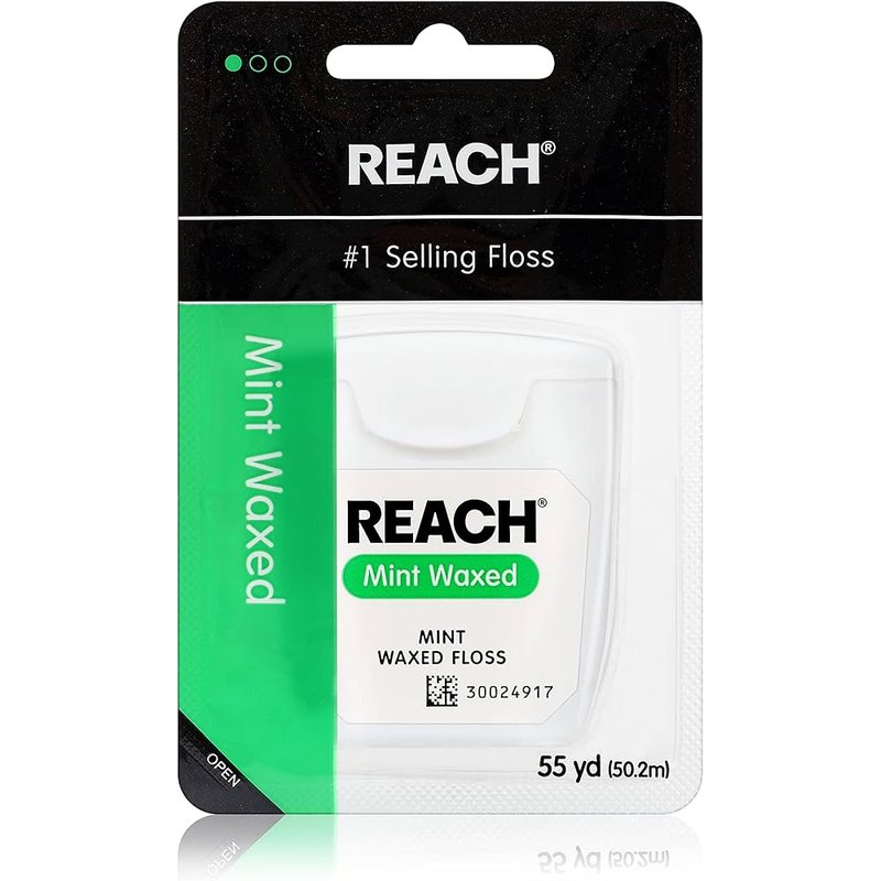 DENTAL FLOSS REACH MINT WAXED 55 YD / 6 CT