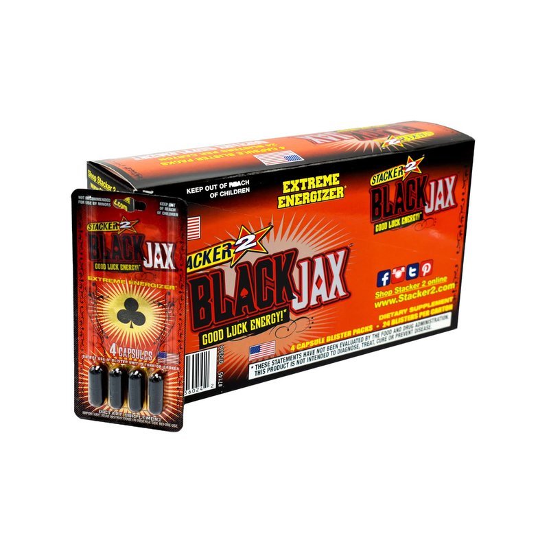 Stacker 2 Black Jax Energy Supplement 4 Pack 24 Count wholesale health&beauty retail distribution