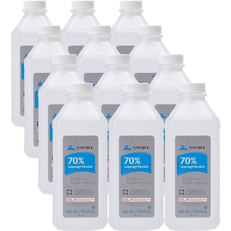 Swan 70% Isopropyl Rubbing Alcohol 16 oz. bottle wholesale health&beauty retail distribution