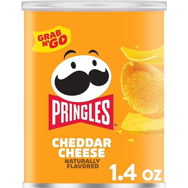 Pringles Grab N’ Go Cheddar Potato Crisps 1.41 oz 12 Count wholesale candy/snack retail distribution