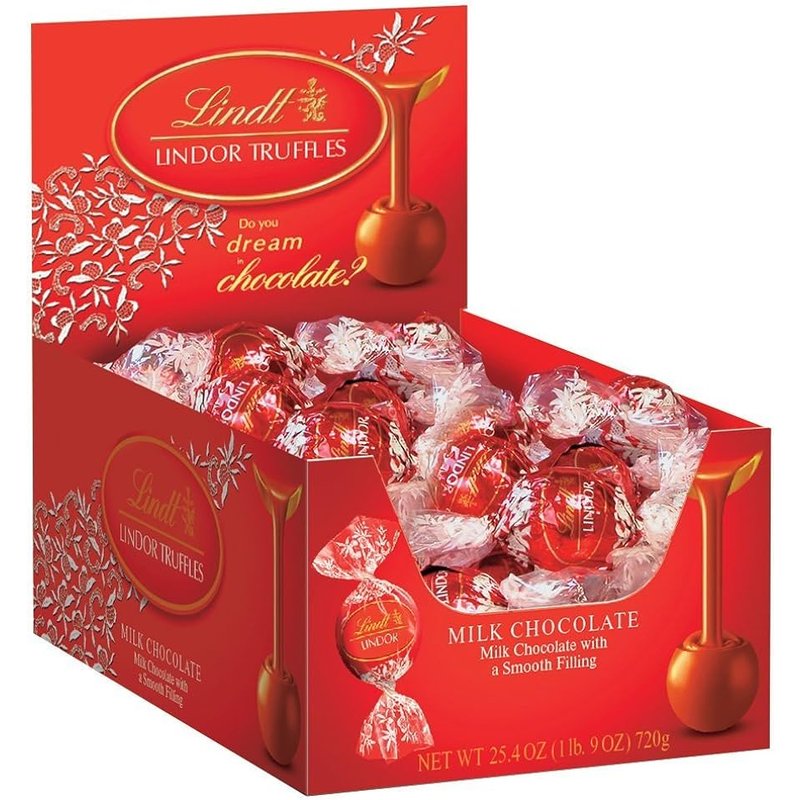 Lindt Lindor Milk Chocolate Truffles 60 Ct wholesale candy/snack retail distribution
