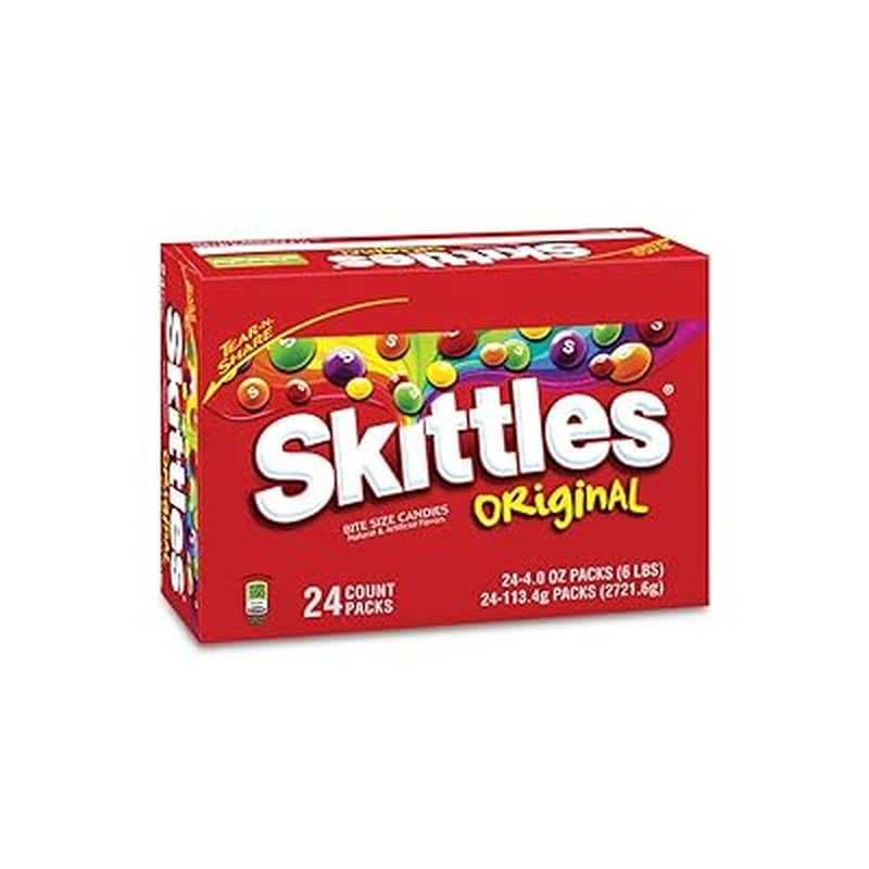 Skittles King Size Original Fruit Candy 24 count wholesale candy/snack retail distribution