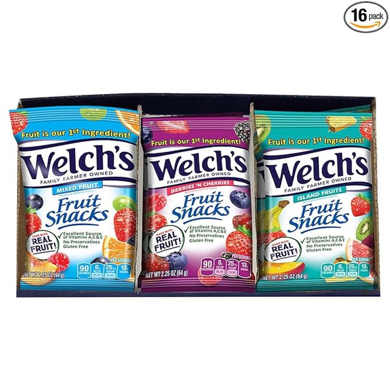 Welch's Mixed Fruit Snacks 2.25 oz Pouch wholesale candy/snack retail distribution