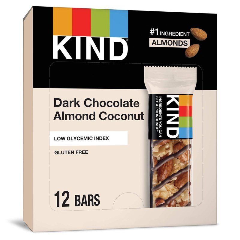 Kind Dark Chocolate Almond Coconut bars 1.4 Oz wholesale candy/snack retail distribution