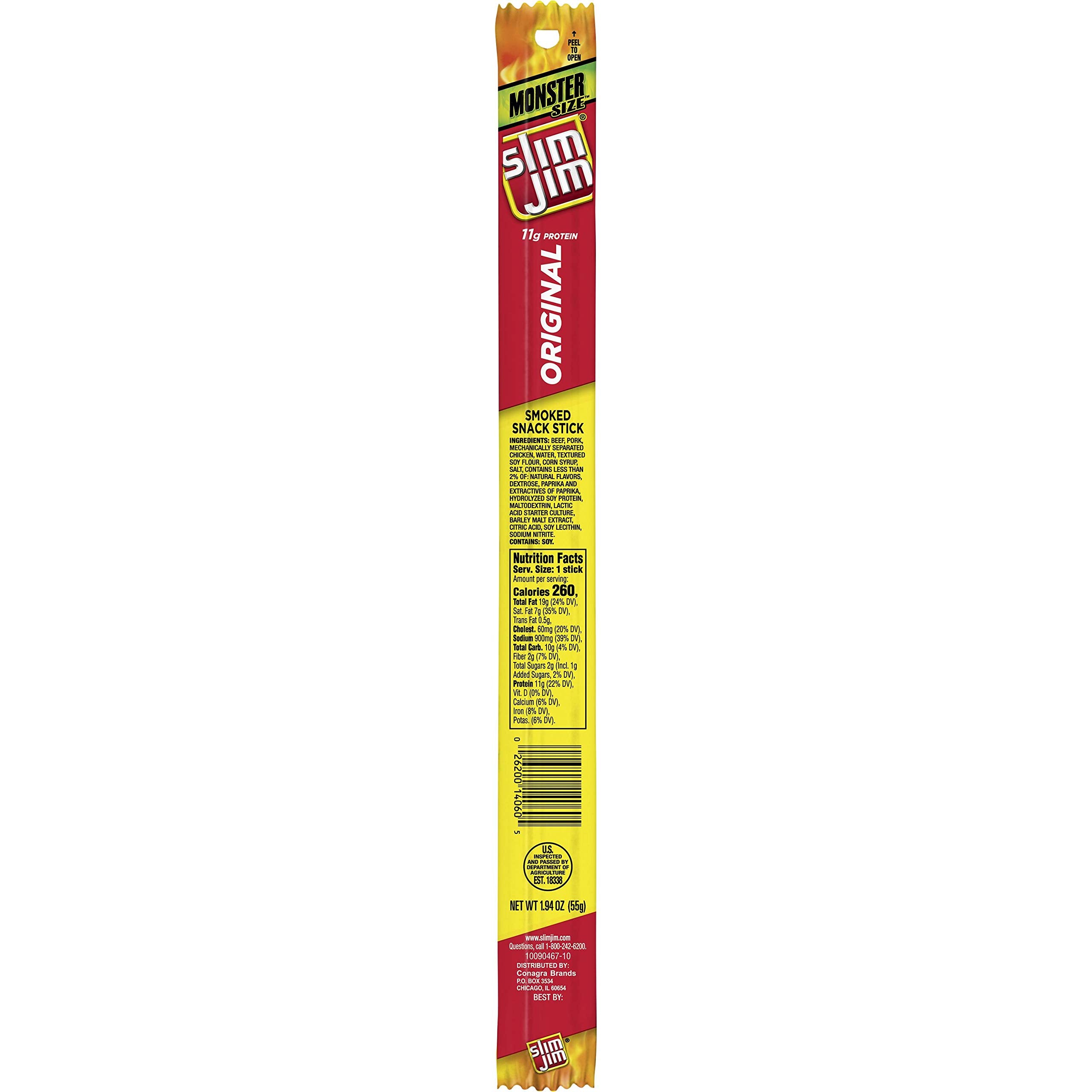 Sj Monster 1.94 Oz / 18 Ct Chile Limon