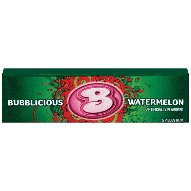 Bubblicious Watermelon Gum 18 ct wholesale candy/snack retail distribution