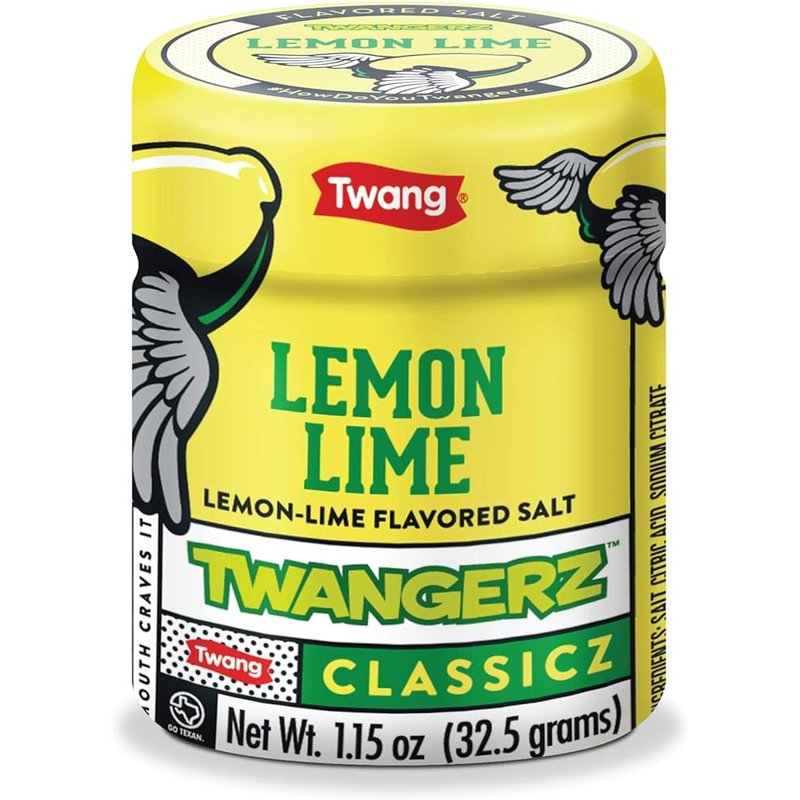 Twangerz Lemon-Lime Seasoning Salt Snack Topping 1.15-Ounce Shaker wholesale grocery retail distribution