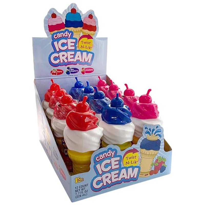 Ice Cream Twist 'N' Lick Candy 12-Pack fun candy wholesale candy/snack retail distribution