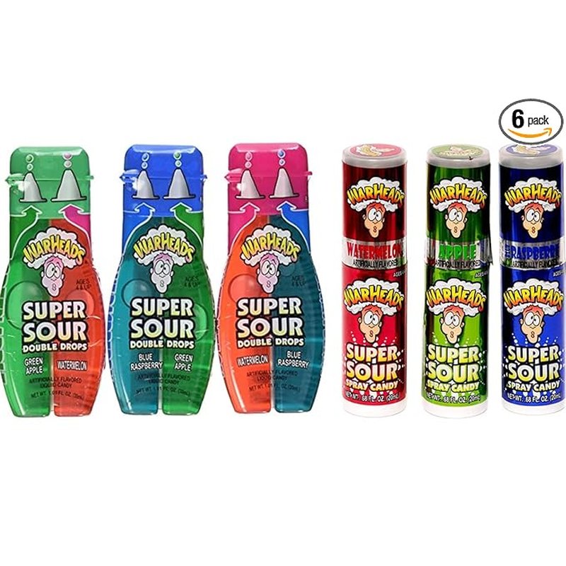 Warheads Super Sour Spray Candy 0.68 oz bottles wholesale candy/snack retail distribution