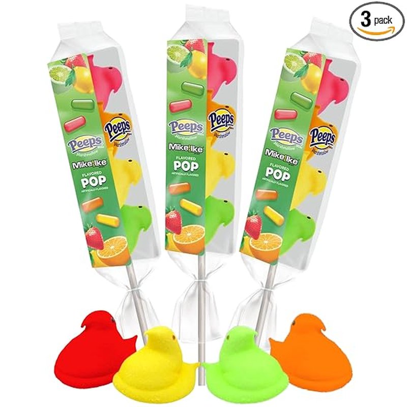 Easter Peeps 4-Pack with Mike & Ike 28 Count wholesale candy/snack retail distribution