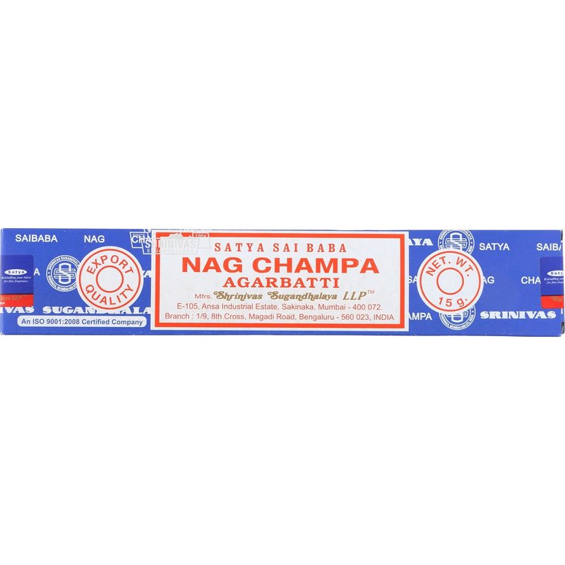 Satya Sai Nag Champa Incense Sticks 12 Pack wholesale incense box retail distribution
