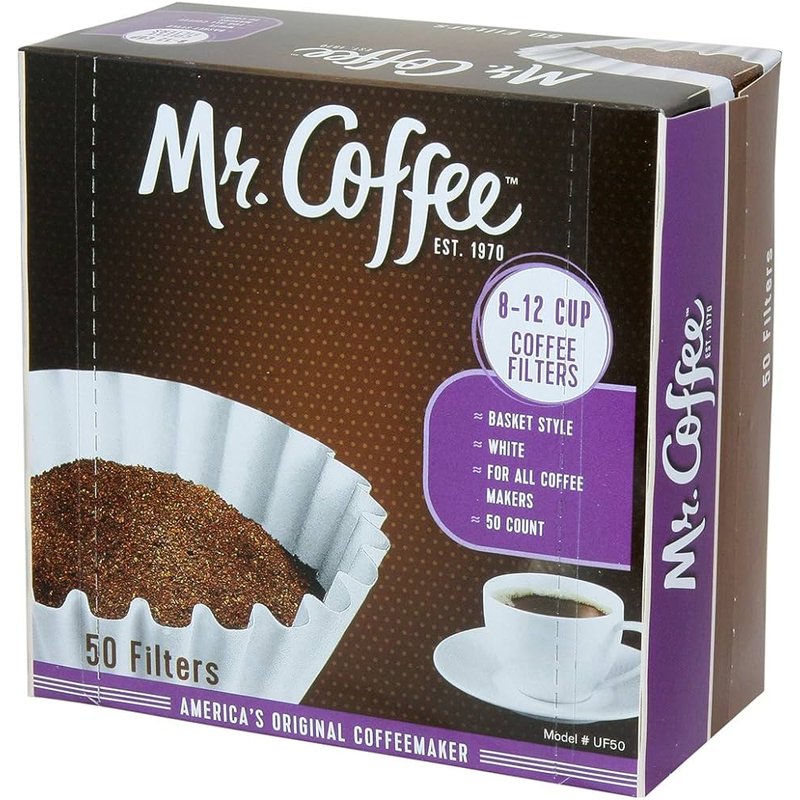 Mr. Coffee Basket Coffee Filters 8-inch 50-count wholesale grocery retail distribution