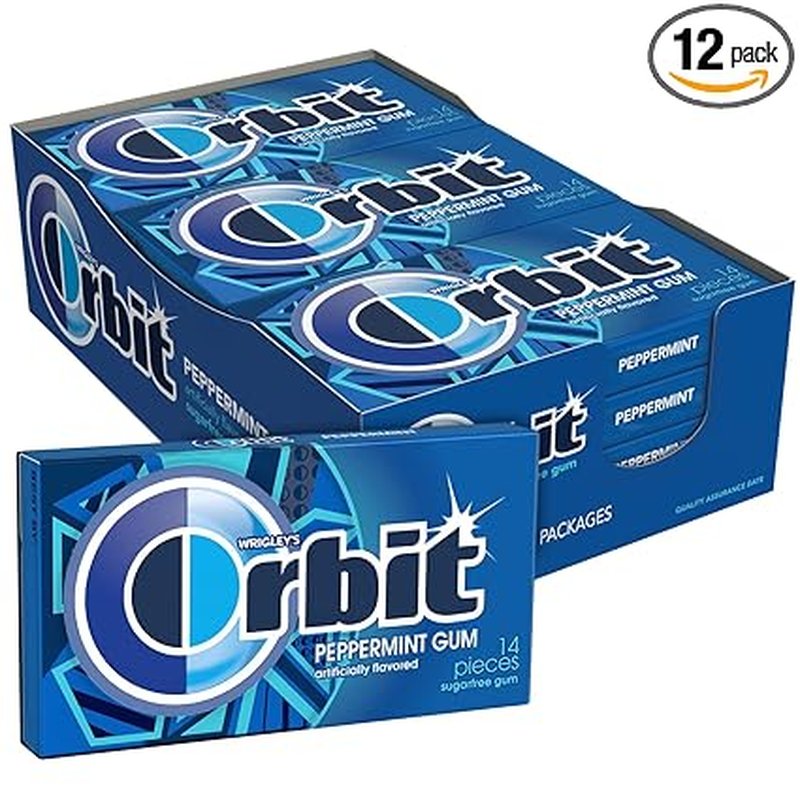 Orbit Peppermint Gum 14 Piece Pack wholesale candy/snack retail distribution