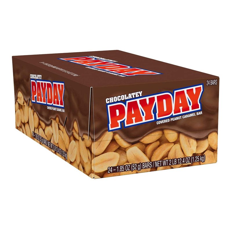 Hershey Payday Chocolatey Peanut Caramel Bar 24 Count wholesale candy/snack retail distribution