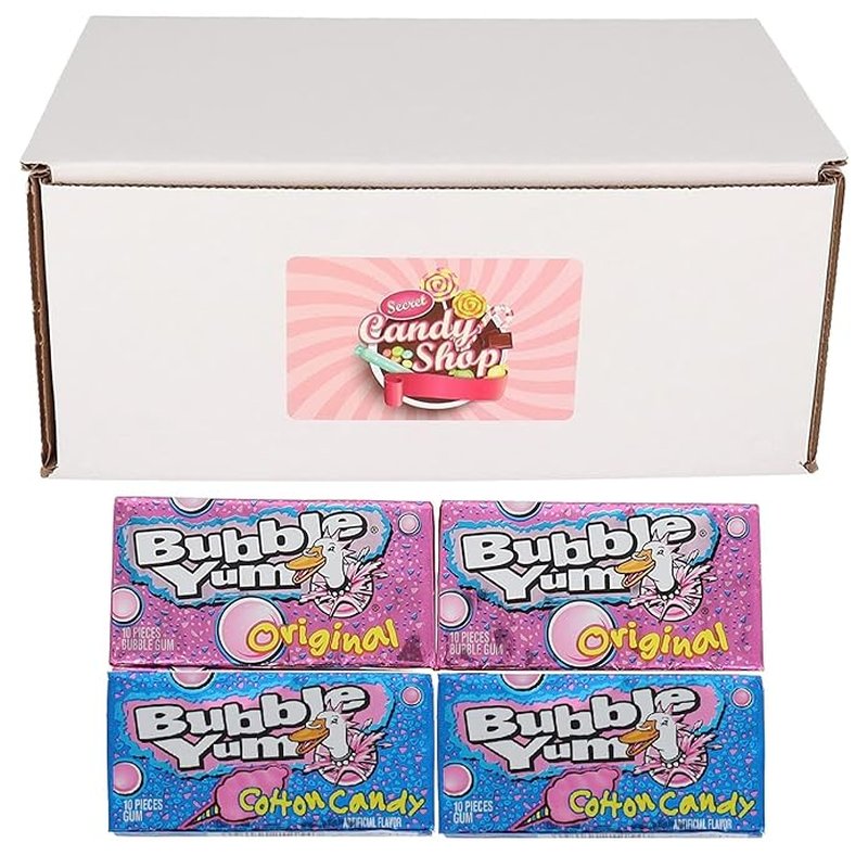 Bubble Yum Fruit Flavored Bubble Gum 18 Count wholesale candy/snack retail distribution