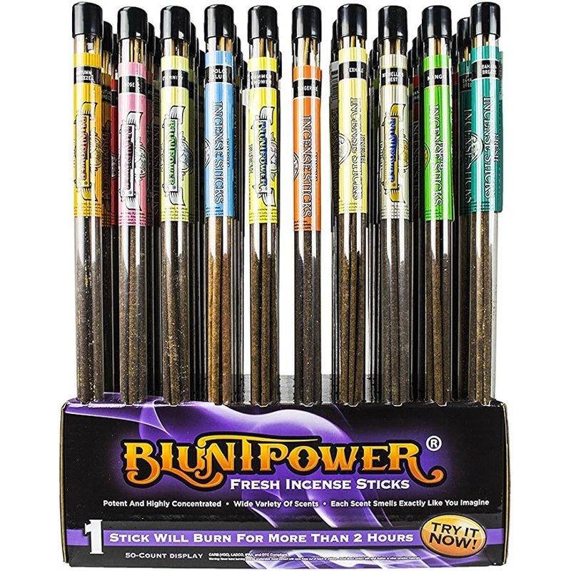 Blunt Power Assorted Incense Sticks 72 Packs wholesale household retail distribution