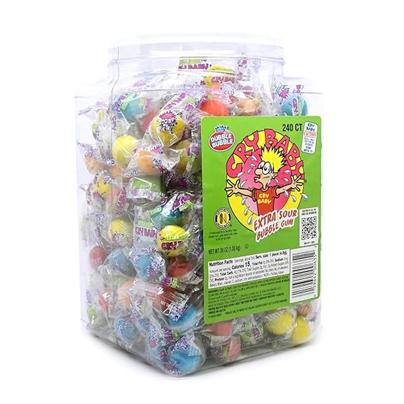Cry Baby Ex Sour Box 240 Ct wholesale candy/snack retail distribution