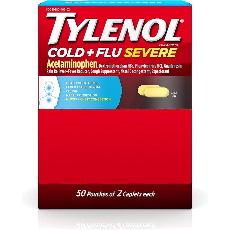 TYLENOL COLD & FLU 2 PK 50 CT wholesale health&beauty retail distribution