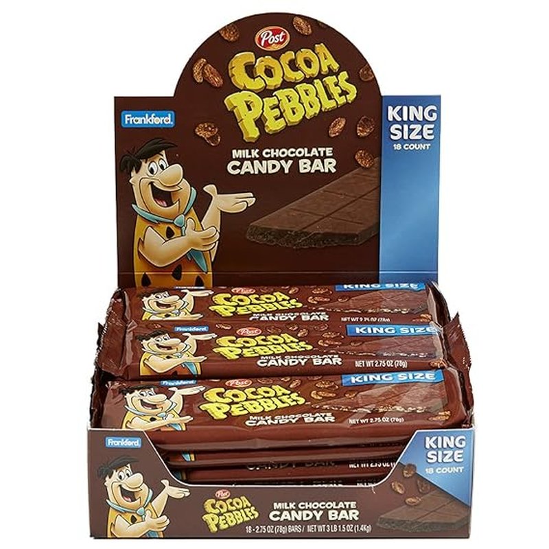 Cocoa Pebbles Milk Chocolate King Size 18 Count wholesale candy/snack retail distribution