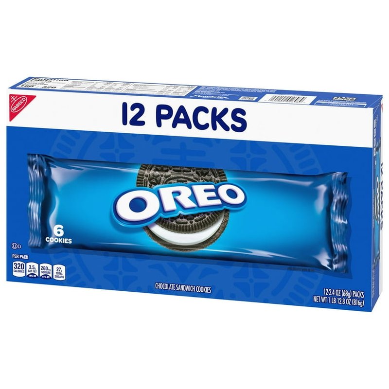 NBC Oreo Chocolate Sandwich Cookies 12-count individually wrapped wholesale candy/snack retail distribution
