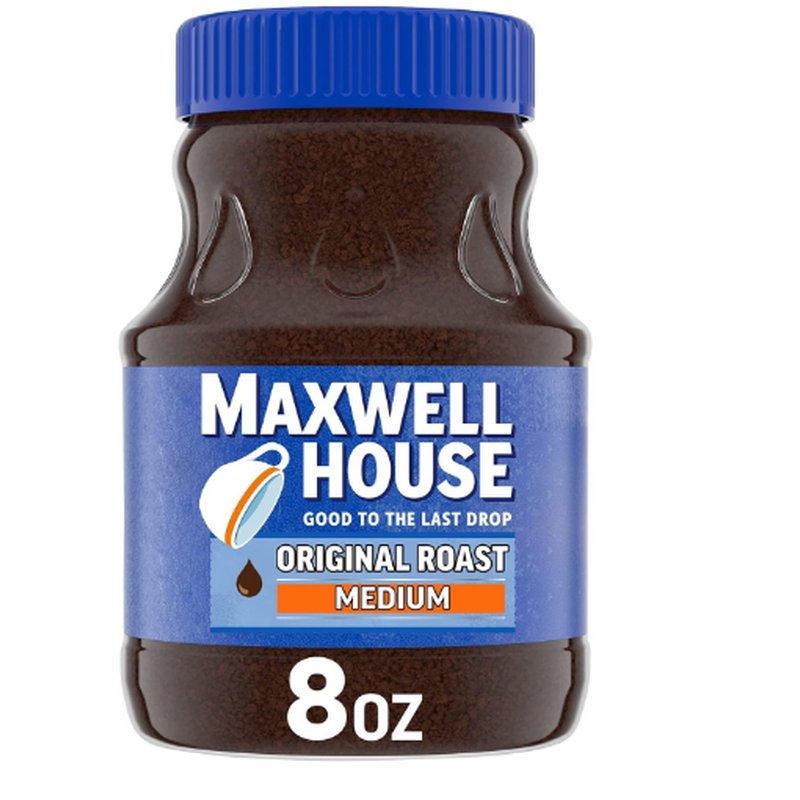 Maxwell House Instant Coffee 8 oz Jar wholesale grocery retail distribution